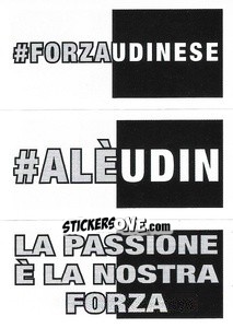 Sticker #ForzaUdinese / #Alèudin / La passione è la nostra forza