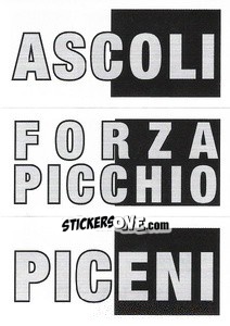 Sticker Ascoli / Forza Picchio / Piceni