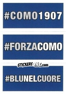 Figurina #Como1907 / #ForzaComo / #Blunelcuore - Calciatori 2023-2024
 - Panini