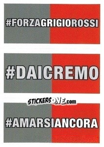 Sticker #Forzagrigiorossi / #DaiCremo / #Amarsiancora
