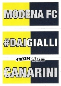 Figurina Modena FC / #Daigialli / Canarini - Calciatori 2023-2024
 - Panini