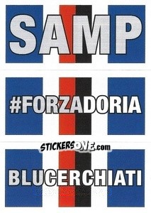 Sticker SAMP / #Forzadoria / Blucerchiati