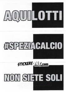 Figurina Aquilotti / #Speziacalcio / Non siete soli - Calciatori 2023-2024
 - Panini