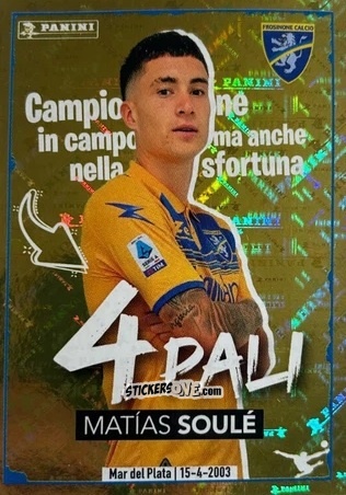 Cromo Matías Soulé - Calciatori 2023-2024
 n. 152g - Panini