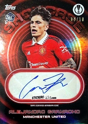 Sticker Alejandro Garnacho - Showtime UEFA Club Competitions 2022-2023
 n. A27r - Topps