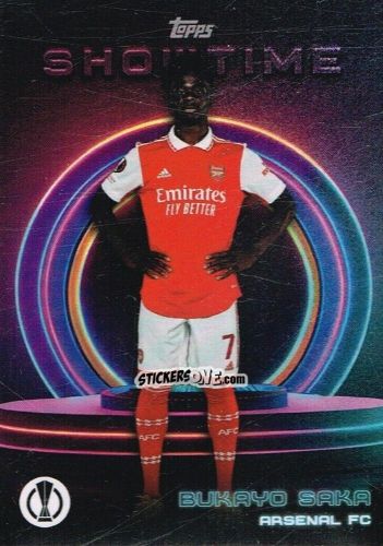 Sticker Bukayo Saka - Showtime UEFA Club Competitions 2022-2023
 n. 52 - Topps