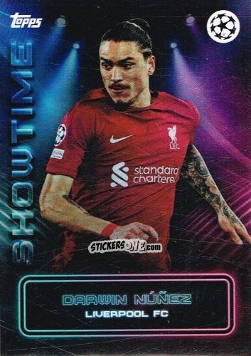 Figurina Darwin Núñez - Showtime UEFA Club Competitions 2022-2023
 n. 24 - Topps