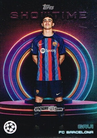 Sticker Gavi - Showtime UEFA Club Competitions 2022-2023
 n. 53 - Topps