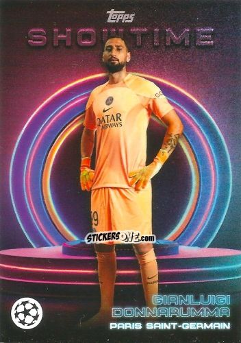 Sticker Gianluigi Donnarumma - Showtime UEFA Club Competitions 2022-2023
 n. 61 - Topps
