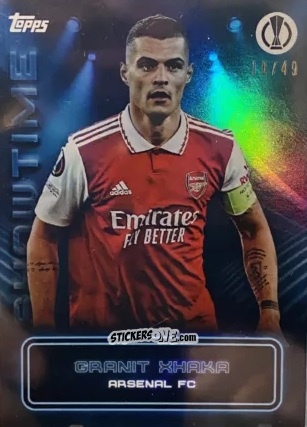 Sticker Granit Xhaka - Showtime UEFA Club Competitions 2022-2023
 n. 6 - Topps