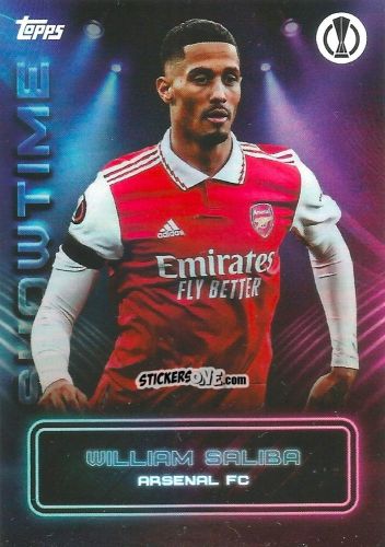 Sticker William Saliba - Showtime UEFA Club Competitions 2022-2023
 n. 5 - Topps