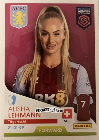 Sticker Alisha Lehmann - Barclays Women’s Super League 2024
 n. 79 - Panini
