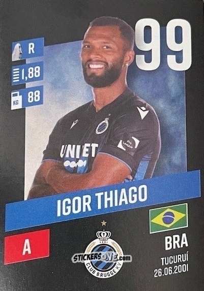 Sticker Igor Thiago - Belgian Pro League 2023-2024
 n. 80 - Panini