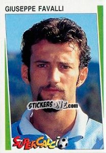 Sticker Giuseppe Favalli - Supercalcio 1994-1995 n. 68 - Panini