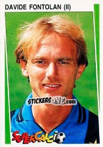 Sticker Davide Fontolan (II) - Supercalcio 1994-1995 - Panini