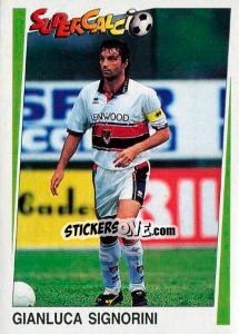 Figurina Gianluca Signorini - Supercalcio 1994-1995 - Panini