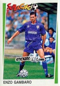 Figurina Enzo Gambaro - Supercalcio 1994-1995 - Panini