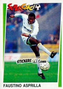 Sticker Faustino Asprilla - Supercalcio 1994-1995 - Panini