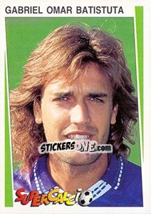 Sticker Gabriel Omar Batistuta - Supercalcio 1994-1995 n. 152 - Panini