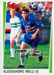 Figurina Alessandro Melli (I) - Supercalcio 1994-1995 - Panini