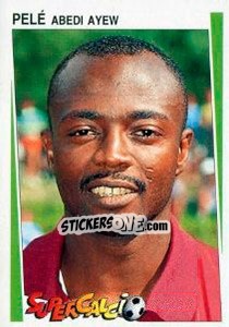 Sticker Pelè Abedi Ayew - Supercalcio 1994-1995 n. 160 - Panini