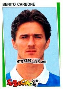 Sticker Benito Carbone - Supercalcio 1994-1995 - Panini
