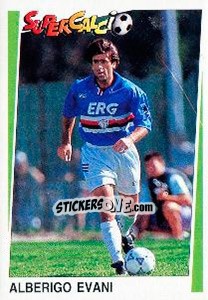 Sticker Alberigo Evani - Supercalcio 1994-1995 - Panini