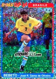 Sticker Bebeto (Brasile) - Supercalcio 1994-1995 n. 202 - Panini