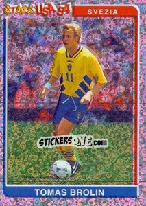 Cromo Tomas Brolin (Svezia) - Supercalcio 1994-1995 - Panini