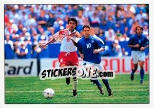 Cromo Italia-Messico 1-1 - Supercalcio 1994-1995 - Panini