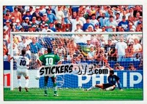 Figurina Italia-Nigeria 2-1 - Supercalcio 1994-1995 - Panini