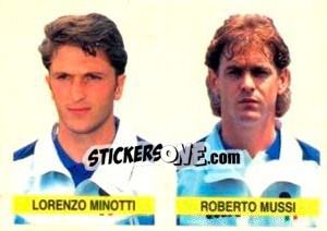 Sticker Lorenzo Minotti / Roberto Mussi - Supercalcio 1994-1995 - Panini