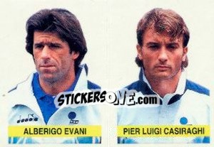 Cromo Alberigo Evani / Pier Luigi Casiraghi - Supercalcio 1994-1995 - Panini