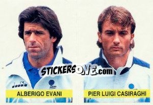 Figurina Alberigo Evani / Pier Luigi Casiraghi - Supercalcio 1994-1995 - Panini