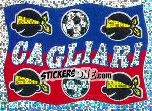 Sticker Cagliari (Bandiera) - Supercalcio 1996-1997 - Panini