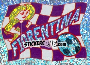 Sticker Fiorentina (Bandiera) - Supercalcio 1996-1997 - Panini