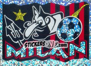 Sticker Milan (Bandiera) - Supercalcio 1996-1997 - Panini
