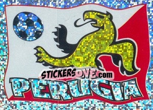 Sticker Perugia (Bandiera) - Supercalcio 1996-1997 - Panini