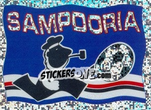 Figurina Sampdoria (Bandiera) - Supercalcio 1996-1997 - Panini