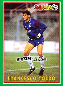 Sticker Francesco Toldo - Supercalcio 1996-1997 - Panini