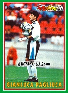 Figurina Gianluca Pagliuca - Supercalcio 1996-1997 - Panini