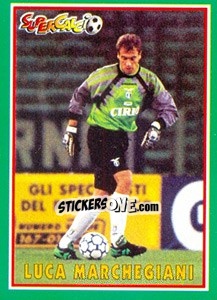 Figurina Luca Marchegiani - Supercalcio 1996-1997 - Panini