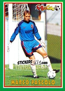Sticker Marco Pascolo - Supercalcio 1996-1997 - Panini
