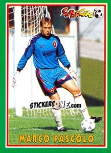 Sticker Marco Pascolo - Supercalcio 1996-1997 n. 41 - Panini