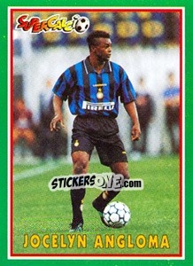 Sticker Jocelyn Angloma - Supercalcio 1996-1997 n. 50 - Panini