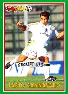 Sticker Fabio Cannavaro - Supercalcio 1996-1997 - Panini