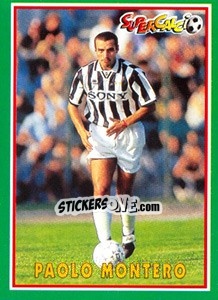 Sticker Paolo Montero - Supercalcio 1996-1997 n. 52 - Panini
