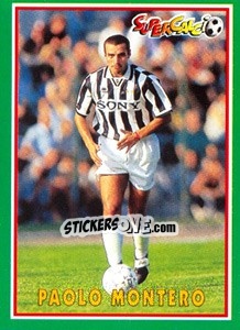 Cromo Paolo Montero - Supercalcio 1996-1997 - Panini