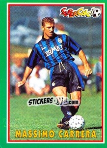 Sticker Massimo Carrera - Supercalcio 1996-1997 n. 59 - Panini