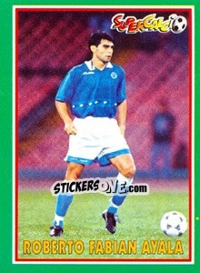 Sticker Roberto Fabian Ayala - Supercalcio 1996-1997 n. 60 - Panini